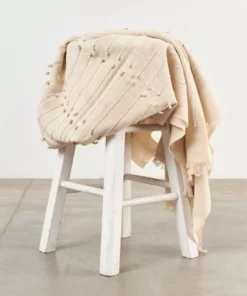 Studio Variously Chalk Merino Throw Blanket