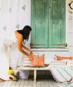 Soil To Studio Chhavi Linen Throw Pillow Cover - Orange Best Sellers 9 Soil To Studio Chhavi Linen Throw Pillow Cover - Orange Best Sellers