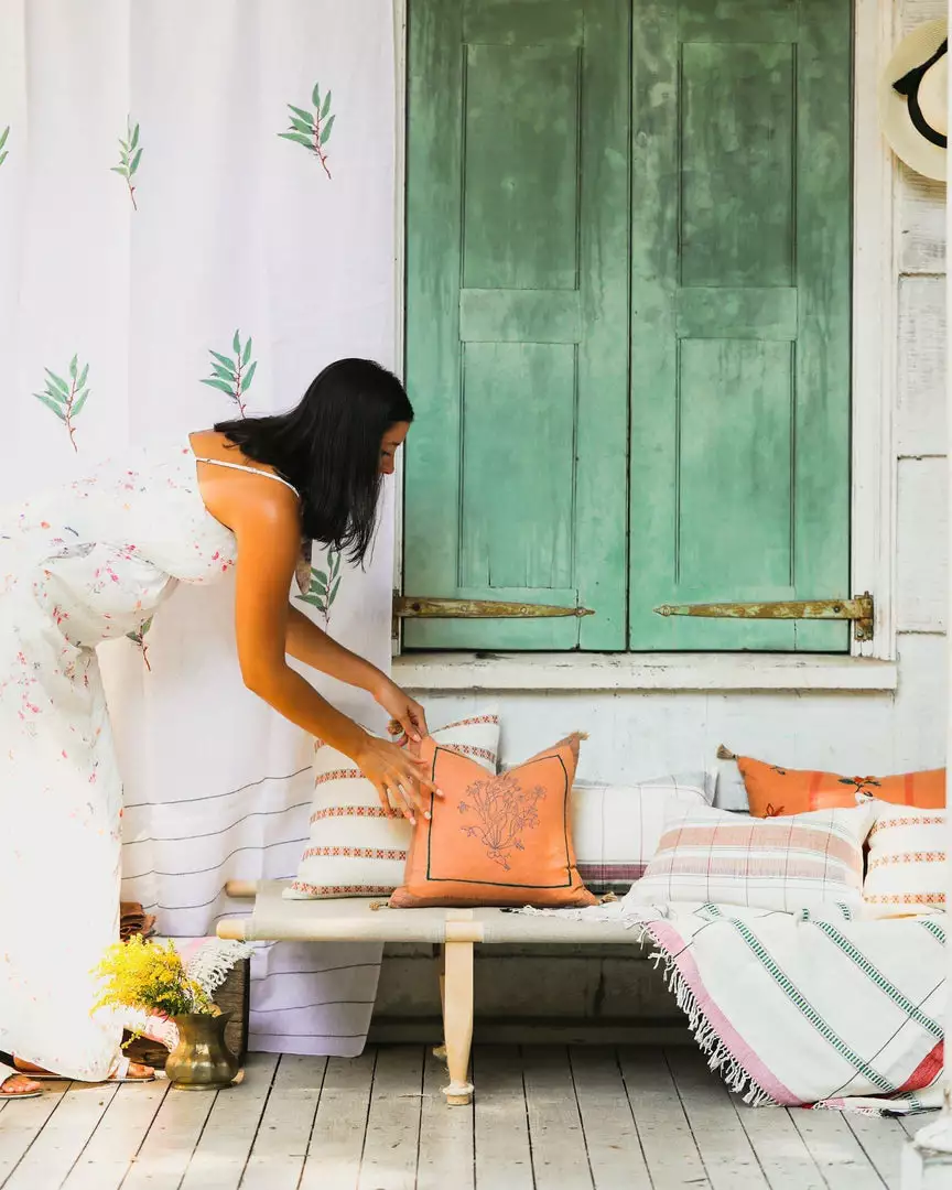 Soil To Studio Chhavi Linen Throw Pillow Cover - Orange Best Sellers 3 Soil To Studio Chhavi Linen Throw Pillow Cover - Orange Best Sellers