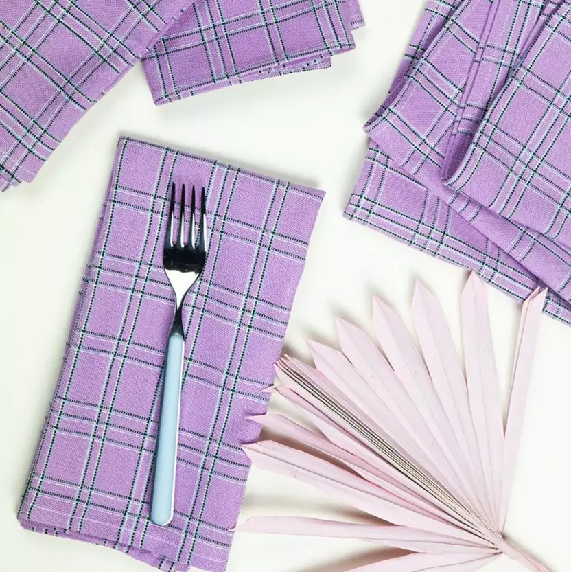 Archive New York Chiapas Plaid Napkin Set 2 Archive New York Chiapas Plaid Napkin Set