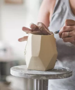 Lauren HB Studio Chisel Porcelain Vase