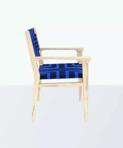 Masaya & Co. Chontales Arm Chair - Midnight Blue Pattern