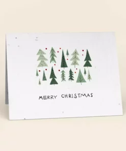 Cute Root Made In USA Christmas Trees Plantable Cards - 10 Pack