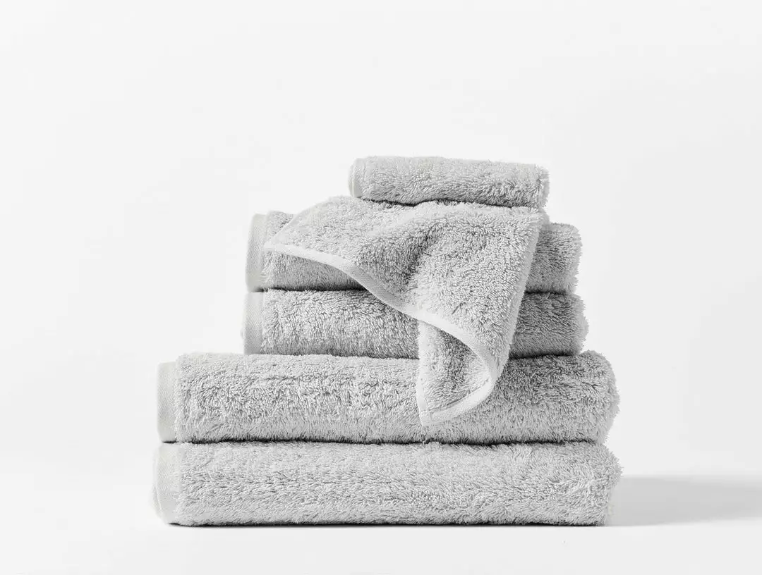 Coyuchi Home Goods Cloud Loom Towels - Fog 1 Coyuchi Home Goods Cloud Loom Towels - Fog