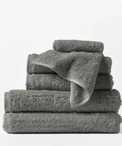 Coyuchi Best Sellers Cloud Loom Towels - Slate