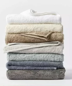 Coyuchi Home Goods Cloud Loom Towels - Steel Blue