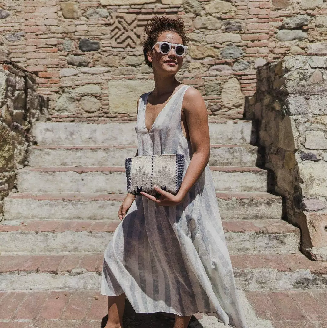 MZ Fair Trade Clouds Wool Clutch Bag 2 MZ Fair Trade Clouds Wool Clutch Bag