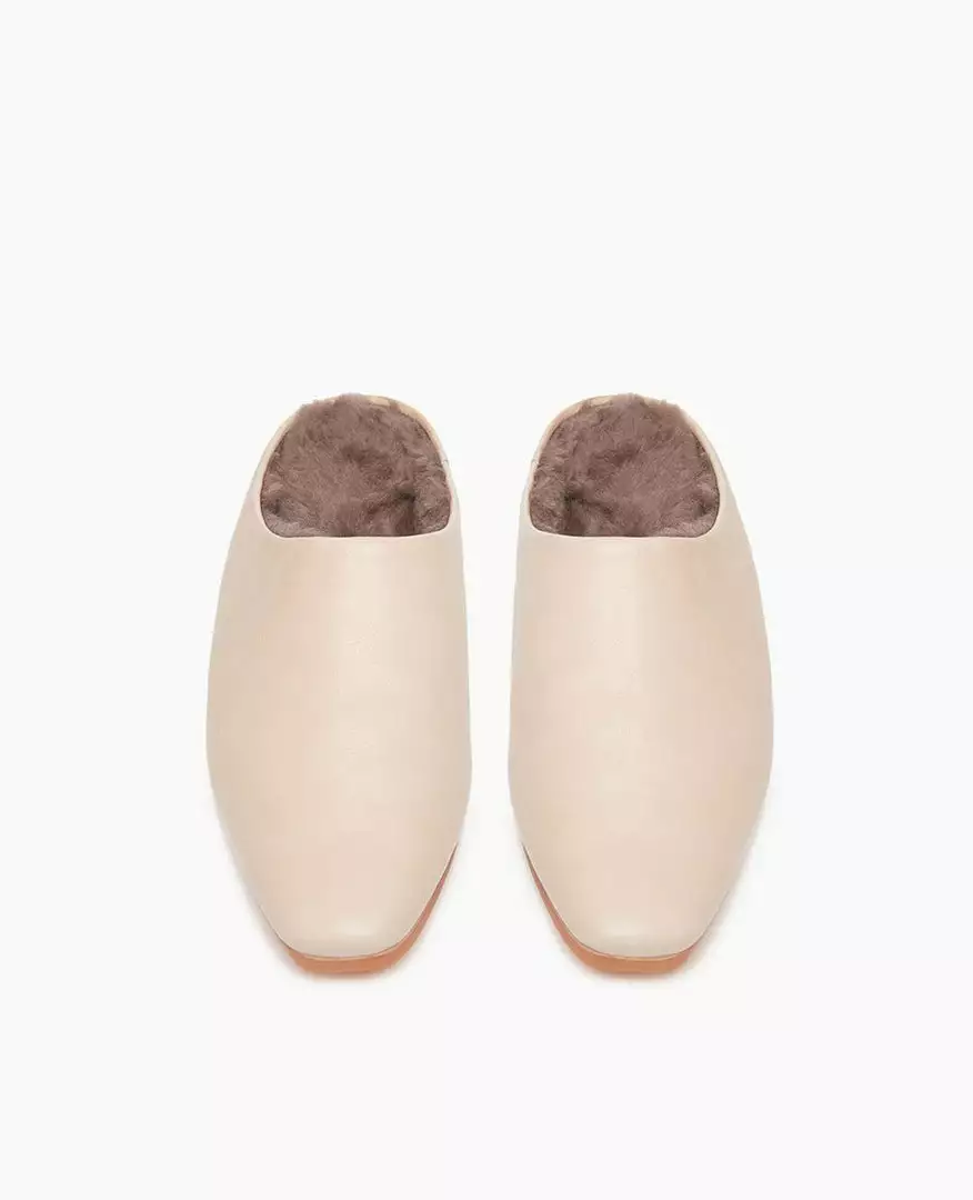 Coclico Gina Shearling Slide - Ecru 6 Coclico Gina Shearling Slide - Ecru