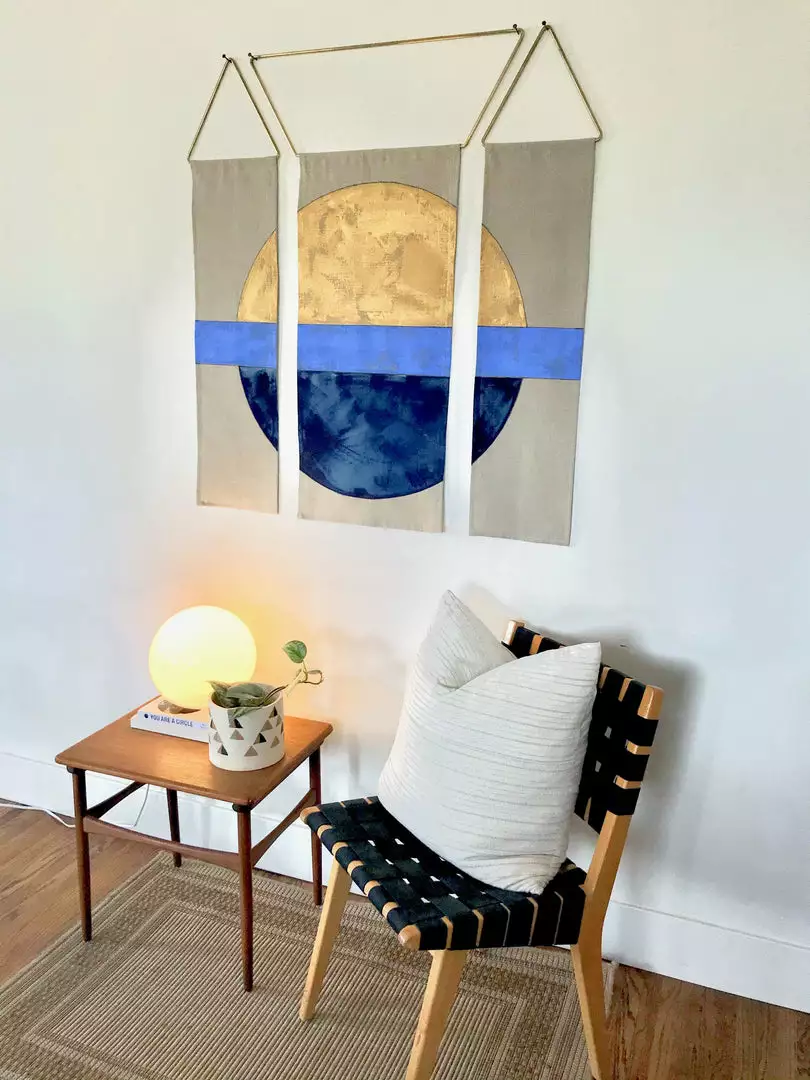 Conejo & Co Mitad Wall Hanging - Ocean 5 Conejo & Co Mitad Wall Hanging - Ocean