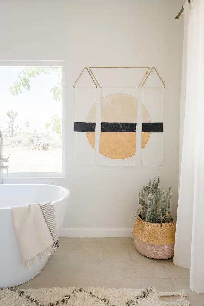 Conejo & Co Mitad Wall Hanging - Oyster, Black, Gold Home Goods 2 Conejo & Co Mitad Wall Hanging - Oyster, Black, Gold Home Goods