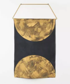 Conejo & Co Home Goods Mono Wall Hanging - Gold