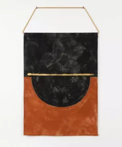 Conejo & Co Puente Wall Hanging - Black + Earth