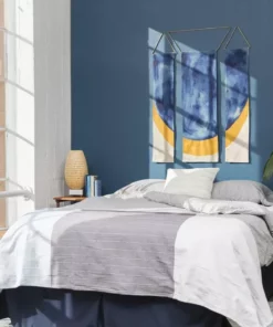 Conejo & Co Zorro Wall Hanging - Blue, Yellow And Beige