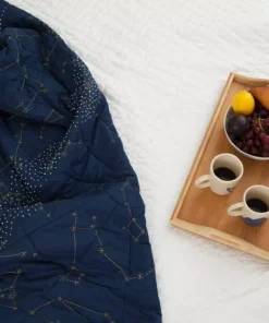 Haptic Lab Constellation Quilt - Navy Home Goods