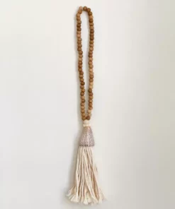 Ceremonia Conus Shell Beaded Tassel - Brown Best Sellers