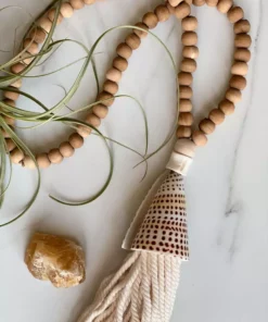 Ceremonia Conus Shell Beaded Tassel - Brown Best Sellers