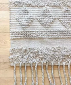 Amante Marketplace Cotton Shaggy Natural Rug