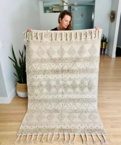 Amante Marketplace Cotton Shaggy Natural Rug