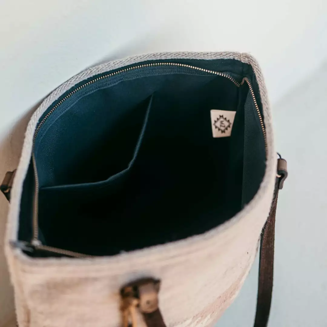 MZ Fair Trade Accessories Coyote Wool Tote Bag 4 MZ Fair Trade Accessories Coyote Wool Tote Bag