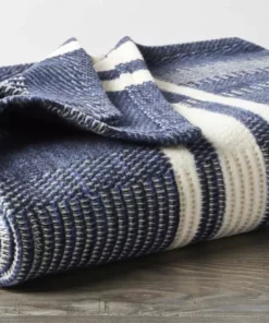 Coyuchi Cirrus Throw Blanket - Midnight Home Goods