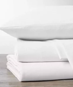 Coyuchi Cloud Brushed Flannel Pillowcases - Alpine White Fair Trade