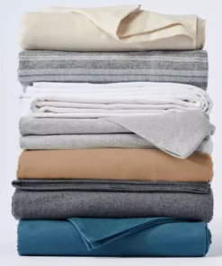 Coyuchi Cloud Brushed Flannel Pillowcases - Pale Gray Heather Home Goods 7 Coyuchi Cloud Brushed Flannel Pillowcases - Pale Gray Heather Home Goods