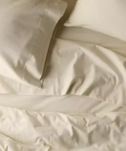 Coyuchi Cloud Brushed Flannel Sheet Set - Undyed