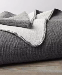 Coyuchi Cozy Cotton Baby Blanket - Charcoal Home Goods