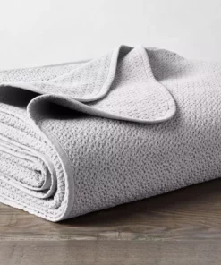 Coyuchi Quilts + Blankets Honeycomb Baby Blanket - Pewter