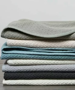 Coyuchi Quilts + Blankets Honeycomb Baby Blanket - Pewter