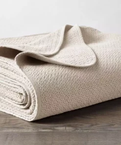 Coyuchi Honeycomb Blanket - Ivory