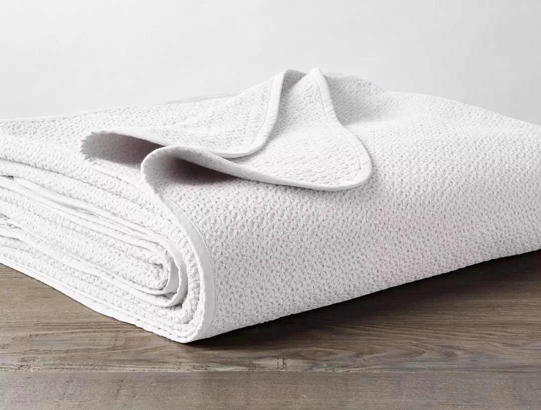 Coyuchi Quilts + Blankets Honeycomb Blanket - White 3 Coyuchi Quilts + Blankets Honeycomb Blanket - White