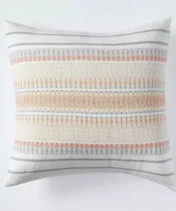 Coyuchi Home Goods Lost Coast Pillow Cover - Coral
