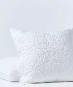 Coyuchi Manzanita Quilt - Alpine White