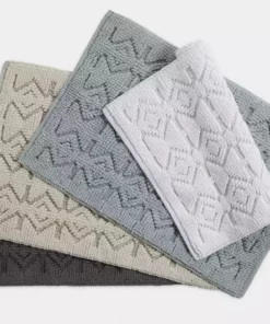 Coyuchi Home Goods Mosaic Canyon Bath Rug - Slate / Pavement