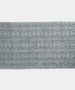 Coyuchi Mosaic Canyon Bath Runner - Palest Ocean / Slate Home Goods