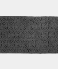 Coyuchi Mosaic Canyon Bath Runner - Slate / Pavement Home Goods