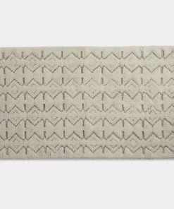 Coyuchi Mosaic Canyon Bath Runner - Undyed / Slate