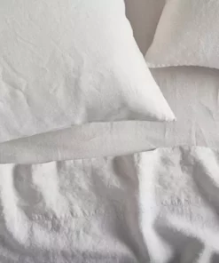 Coyuchi Relaxed Linen Sheet Set - Alpine White Home Goods