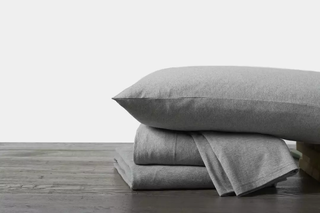 Coyuchi Jersey Envelope Pillowcase Set - Gray Heather 3 Coyuchi Jersey Envelope Pillowcase Set - Gray Heather