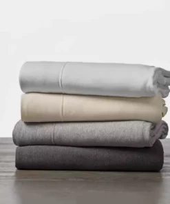 Coyuchi Jersey Envelope Pillowcase Set - Gray Heather 7 Coyuchi Jersey Envelope Pillowcase Set - Gray Heather