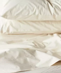 Coyuchi Home Goods Percale Pillowcase Set - Undyed