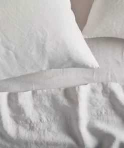 Coyuchi Home Goods Relaxed Linen Sheet Set - Fog