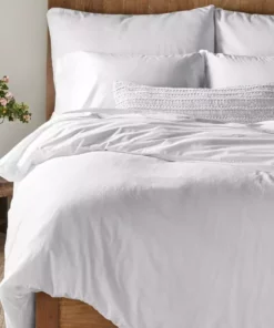 Coyuchi Sateen Pillowcase Set - Alpine White Home Goods 7 Coyuchi Sateen Pillowcase Set - Alpine White Home Goods