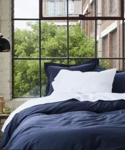 Coyuchi Sateen Pillowcase Set - Moonlight Blue