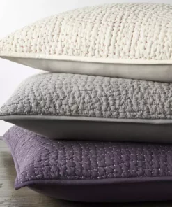 Coyuchi Home Goods Pebbled Handstitched Euro Sham - Undyed