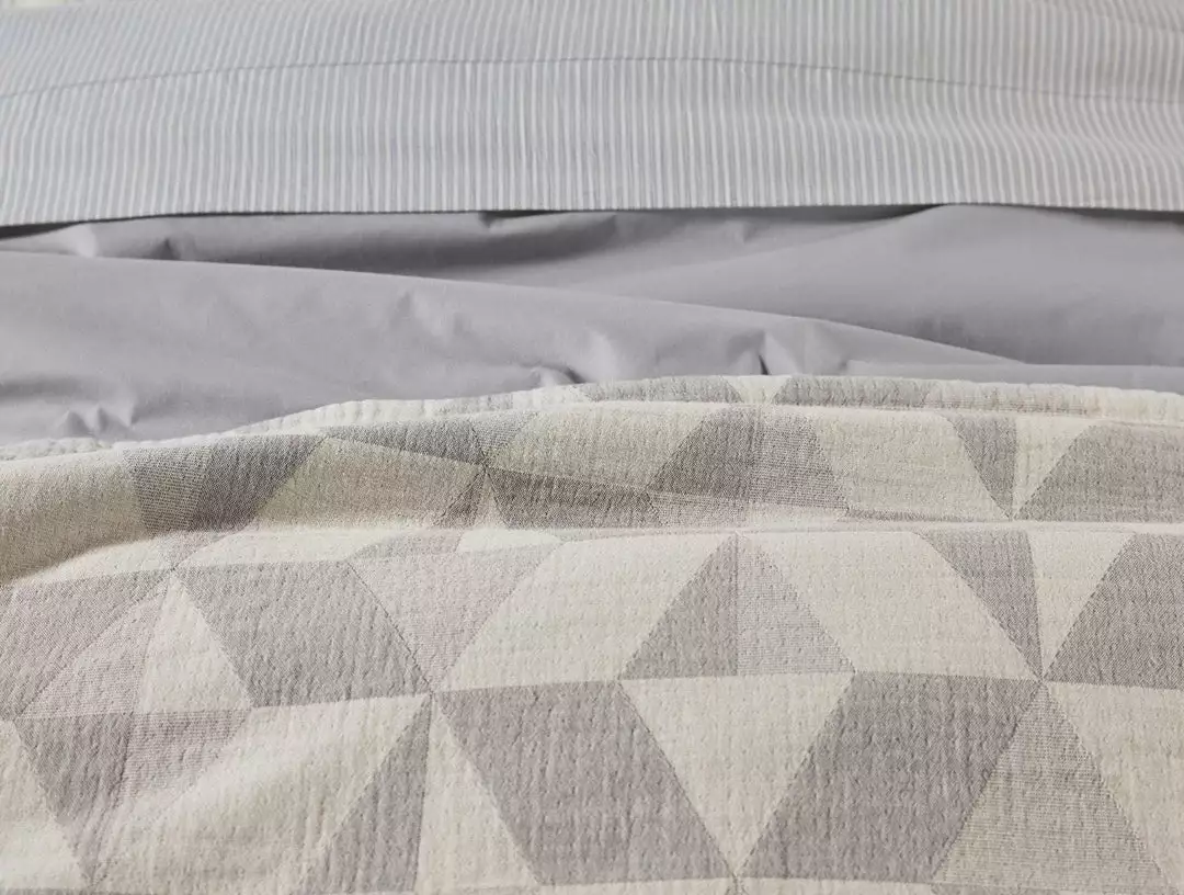 Coyuchi Home Goods Pismo Euro Sham - Fog 2 Coyuchi Home Goods Pismo Euro Sham - Fog