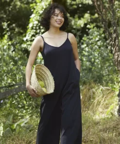 Coyuchi Best Sellers Solstice Romper - Deep Graphite