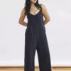 Coyuchi Best Sellers Solstice Romper - Deep Graphite