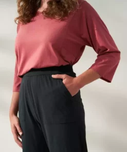 Coyuchi Solstice Wide Leg Crop Pants - Deep Graphite Best Sellers